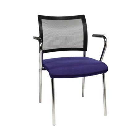 TOPSTAR Besucherstuhl Visit 10 NV29A G260 4 Fuß inkl. Armlehnen bl