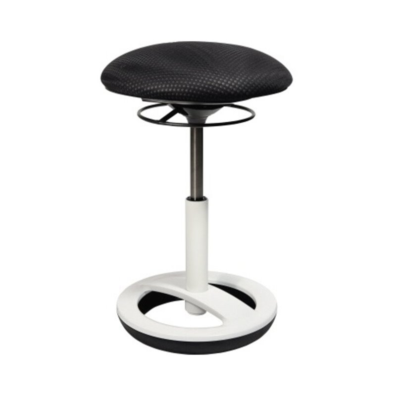 TOPSTAR Hocker Sitness Bob SU43BR0 Fuß weiß Bezug schwarz