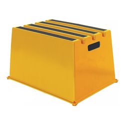 Schwerlasttritt Stufen 1 Plattform-H.307mm Ku.gelb