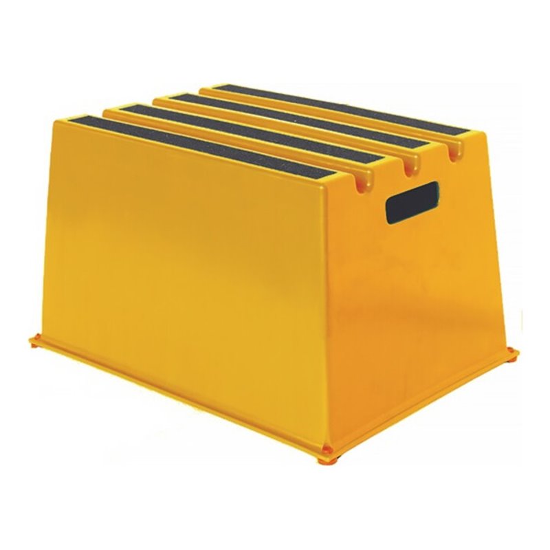 Schwerlasttritt Stufen 1 Plattform-H.307mm Ku.gelb