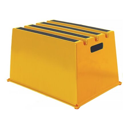 Schwerlasttritt Stufen 1 Plattform-H.307mm Ku.gelb