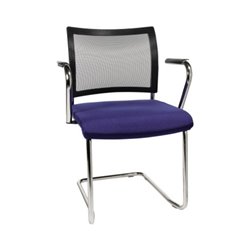 TOPSTAR Besucherstuhl Visit NV49AG26 Freischw. inkl. Arml. bl