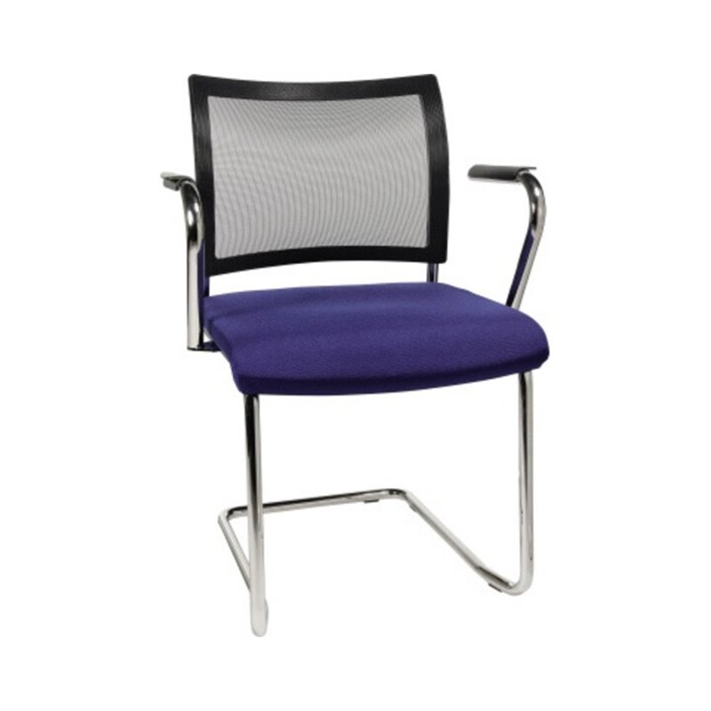 TOPSTAR Besucherstuhl Visit NV49AG26 Freischw. inkl. Arml. bl