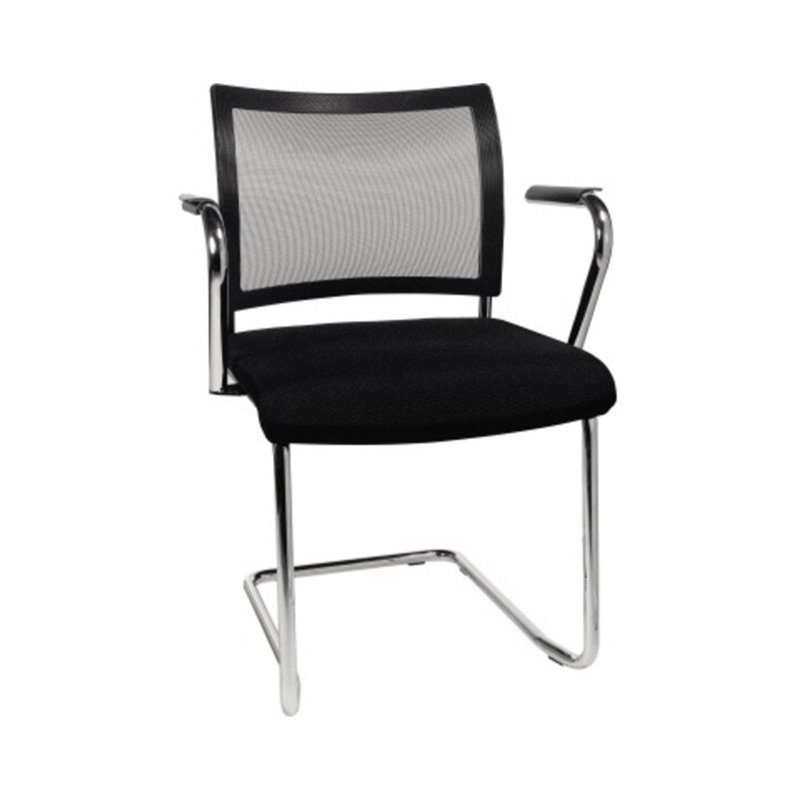 TOPSTAR Besucherstuhl Visit Freischwinger inkl. Armlehnen sw