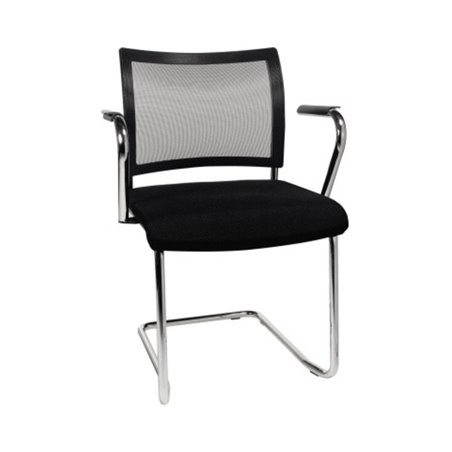 TOPSTAR Besucherstuhl Visit Freischwinger inkl. Armlehnen sw