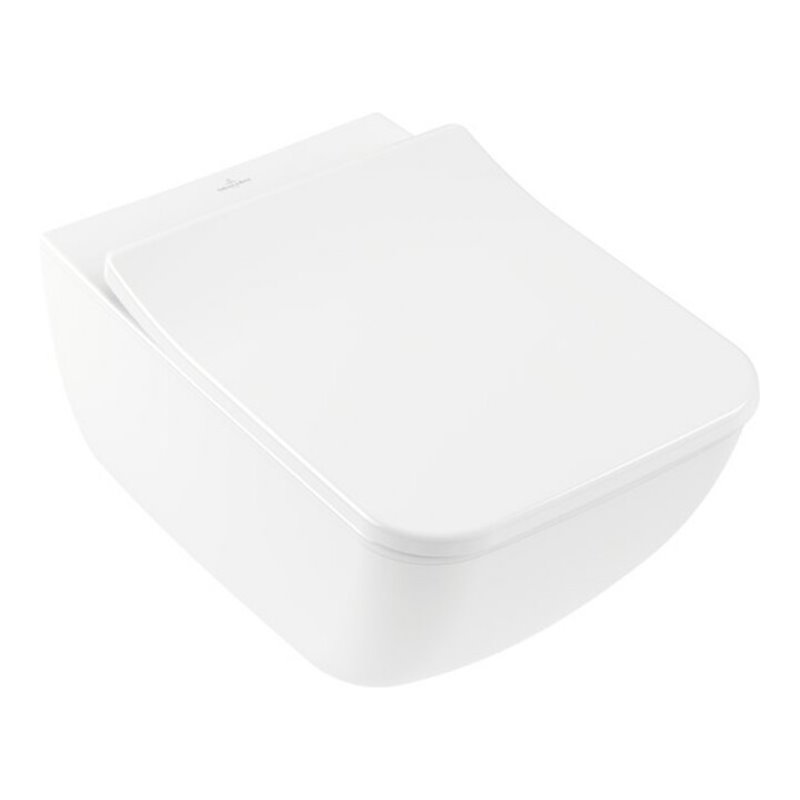 V&B Combi-Pack Wand-Tiefspül-WC VENTICELLO we C+, D-Flush, m Sitz, Abg. waagerecht