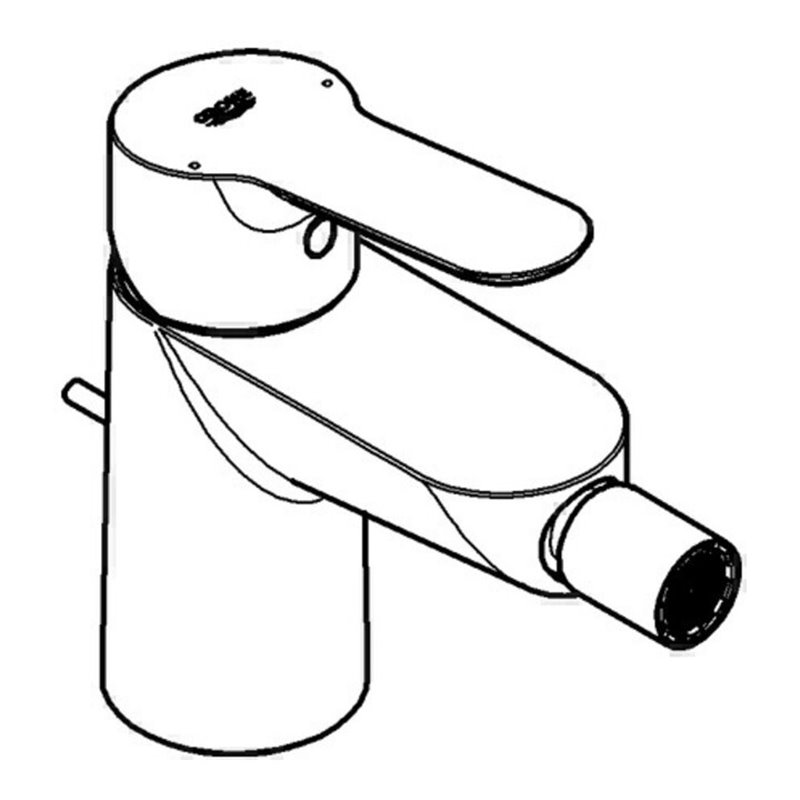 Grohe Einhand-Bidetbatterie BAUEDGE DN 15 chrom