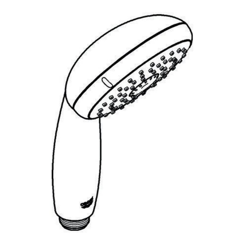 Grohe Handbrause TEMPESTA 100 3 Strahlarten mit Durchflusskonstanthalter 9,5 l/min chrom