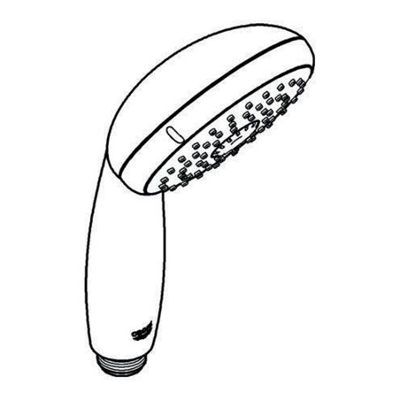 Grohe Handbrause TEMPESTA 100 3 Strahlarten mit Durchflusskonstanthalter 9,5 l/min chrom