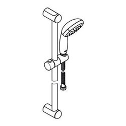 Grohe Brausestangenset I TEMPESTA 100 600 mm, mit Durchflusskonstanthalter 9,5 l/min chrom