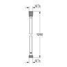 Grohe Brauseschlauch Silverflex 1250 mm Hard Graphite