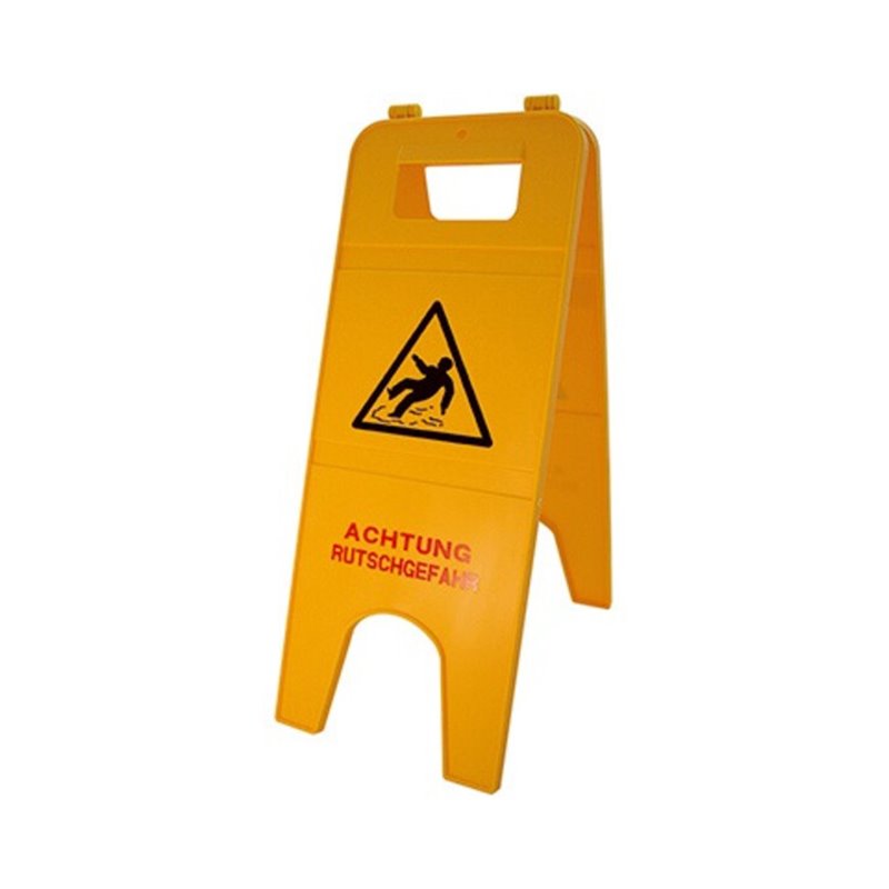 Warnschild Achtung Rutschgefahr 57cm 2teilig gelb