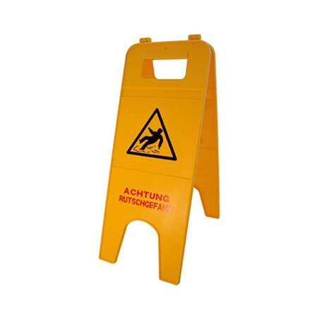 Warnschild Achtung Rutschgefahr 57cm 2teilig gelb