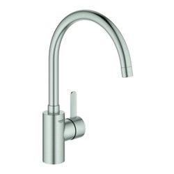 Grohe Spültisch-Einhebelmischer Eurosmart Cosmopolitan 1/2', hoher Auslauf, supersteel