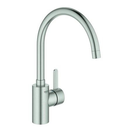 Grohe Spültisch-Einhebelmischer Eurosmart Cosmopolitan 1/2', hoher Auslauf, supersteel