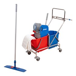 STIER Reinigungswagen mit Halterung für Müllsack Set