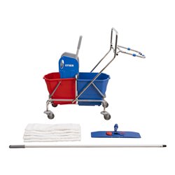 STIER Reinigungswagen mit Halterung für Müllsack Set