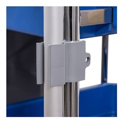 STIER Großer Hygiene- und Reinigungswagen mit Chromrahmen Set