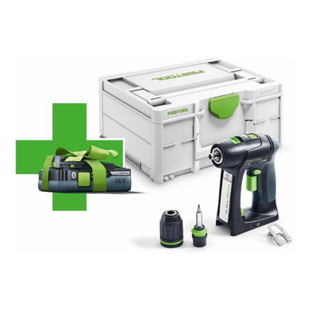 Festool Akku-Bohrschrauber C 18 Basic 4,0 (Gratis Akku Aktion)
