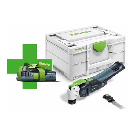 Festool Akku-Oszillierer OSC 18 E-Basic-4,0 VECTURO (Gratis Akku Aktion)