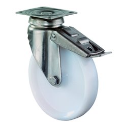 BS Rollen Apparaterolle G120.A90.076 Lenkrolle mit Totalfeststeller, Raddurchmesser 75 mm,