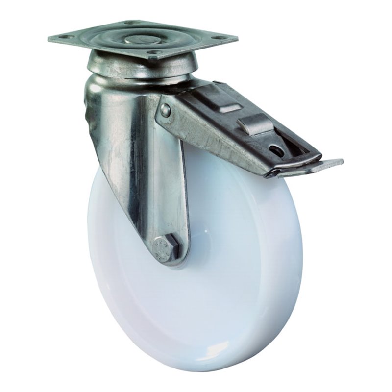 BS Rollen Apparaterolle G120.A90.076 Lenkrolle mit Totalfeststeller, Raddurchmesser 75 mm,