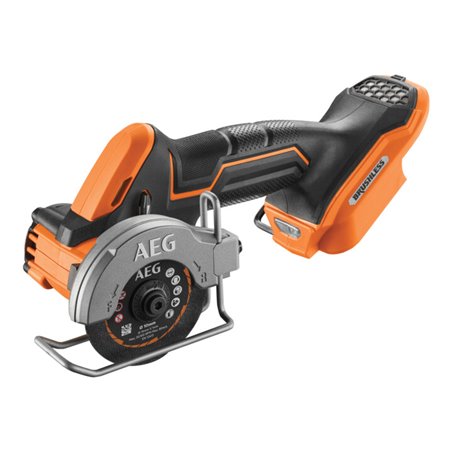 AEG Brushless Akku-Trennschleifer BMMS18SBL-0, Sub Compact, 18V, Solo-Version inkl. 1x HMl- Schleifscheibe, 5x Trennscheibe, 1x 