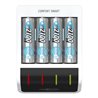 Ansmann Schnell-Ladegerät Comfort Smart + 4× AA, 2100mAh