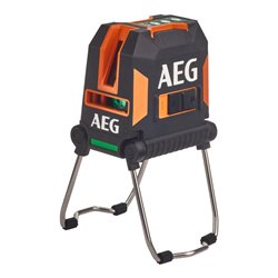 AEG Kreuzlinienlaser CLG3-30K, 30 m, grün, inkl. Tasche, 3x AA Batterien, Wandhalterung (magnetisch), Laser-Zieltafel, Klettband