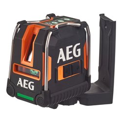 AEG Kreuzlinienlaser CLG3-30K, 30 m, grün, inkl. Tasche, 3x AA Batterien, Wandhalterung (magnetisch), Laser-Zieltafel, Klettband