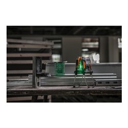 AEG Kreuzlinienlaser CLG3-30K, 30 m, grün, inkl. Tasche, 3x AA Batterien, Wandhalterung (magnetisch), Laser-Zieltafel, Klettband