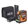AEG Kreuzlinienlaser CLG2-20B, 20 m, grün, inkl. Tasche, 2x AA Batterien, Wandhalterung (magnetisch), Klettband