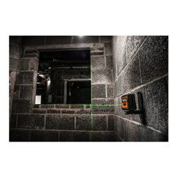 AEG Kreuzlinienlaser CLG2-20B, 20 m, grün, inkl. Tasche, 2x AA Batterien, Wandhalterung (magnetisch), Klettband