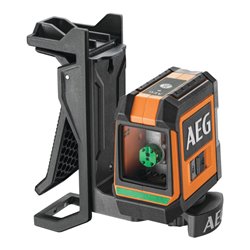 AEG Kreuzlinienlaser CLG2-20K, 20 m, grün, inkl. Tasche, 2x AA Batterien, Wandhalterung (magnetisch), Laser-Zieltafel, Klettband
