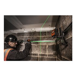 AEG Kreuzlinienlaser CLG2-20K, 20 m, grün, inkl. Tasche, 2x AA Batterien, Wandhalterung (magnetisch), Laser-Zieltafel, Klettband