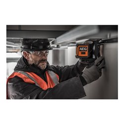 AEG Kreuzlinienlaser CLG2-20K, 20 m, grün, inkl. Tasche, 2x AA Batterien, Wandhalterung (magnetisch), Laser-Zieltafel, Klettband