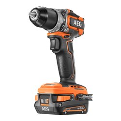 AEG Brushless Akku-Bohrschrauber BS18SBL-202C, Sub Compact, 18V, inkl. 2x 18V 2,0 Ah Akkus, Ladegerät, Koffer