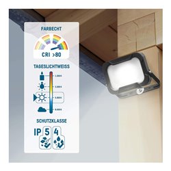 Ansmann Luminary LED-Wandstrahler 20 W, bis zu 1600 Lumen WFL1600