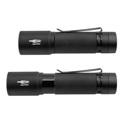 Ansmann Taschenlampe mit Akku oder Batterie betrieb + Gürtelclip T600FRB
