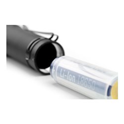 Ansmann Taschenlampe mit Akku oder Batterie betrieb + Gürtelclip T600FRB