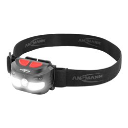 Ansmann Sensor-Stirnlampe 4W COB + 5W LED, spritzwassergeschützt HD250RS