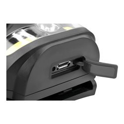 Ansmann Sensor-Stirnlampe 4W COB + 5W LED, spritzwassergeschützt HD250RS