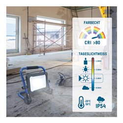 Ansmann 30 W wiederaufladbarer Luminary LED Strahler, 2400 Lumen FL2400R