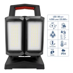 Ansmann LED-Profi-Arbeitsscheinwerfer HS4500R-DUO