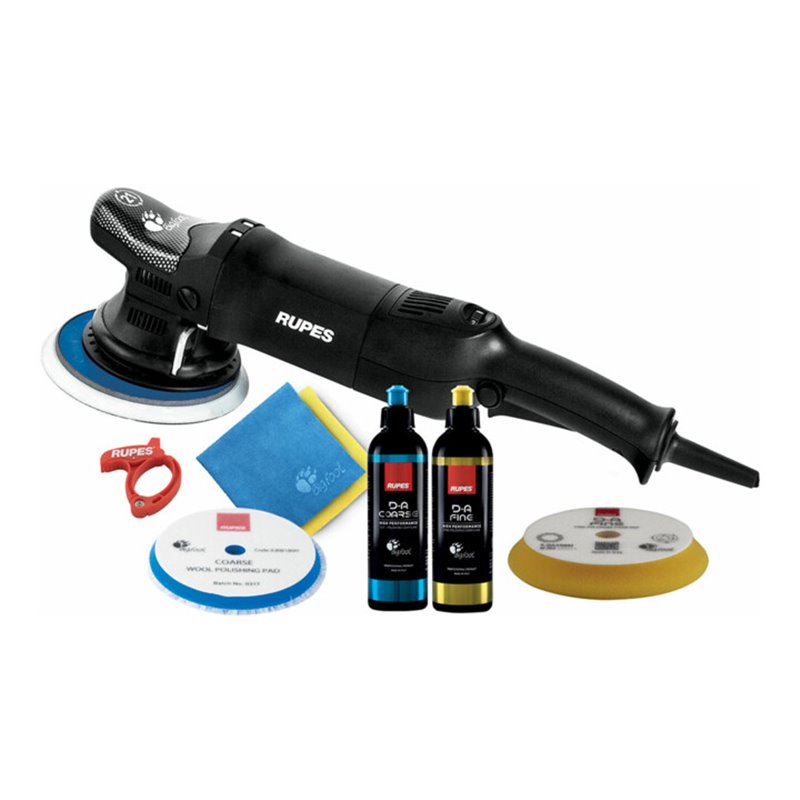 Rupes Exzenter-Poliermaschine LHR 21 ES Mark III Kit BAS mit 1 Schwamm, 1 Wolle Pad