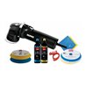 Rupes Exzenter-Poliermaschine LHR 75E Kit BAS mit 2 Schwaemme, 2 Wolle Pad, 2 Polituren, 2 Mf Tuecher, Kabelklemme