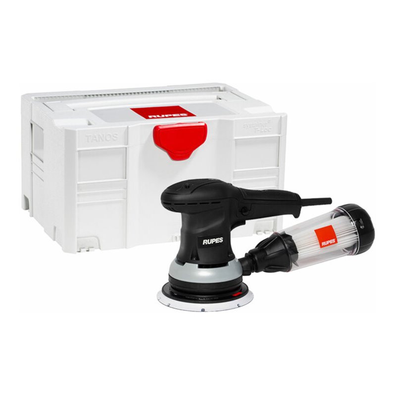 Rupes Exzenterschleifer, 4.000-10.000 U/min, 3mm Hub,125/150mm Klett-Teller + Filtereinheit in Systainer