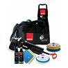 Rupes Exzenter-Poliermaschine LHR 75E Kit LUX mit 2 Schwaemmen, 2 Wolle Pad, 2 Polituren- 3 Mf Tuecher-1 Schuerze, Kabelklemme, 