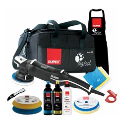 Rupes Exzenter-Poliermaschine LHR 15 Mark III Kit LUX mit 2 Schwaemmen, 2 Wolle Pad, 3 Polituren- 3 Mf Tuecher-1 Schuerze- Schwa