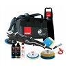 Rupes Exzenter-Poliermaschine LHR 21 Mark III Kit LUX mit 2 Schwaemmen, 2 Wolle Pad, 3 Polituren- 3 Mf Tuecher-1 Schuerze- Schwa